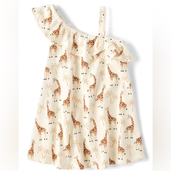 🆕THE CHILDREN’S PLACE - 18/24M - NWT - INFANT GIRLS GIRAFFE DRESS - Picture 2 of 5